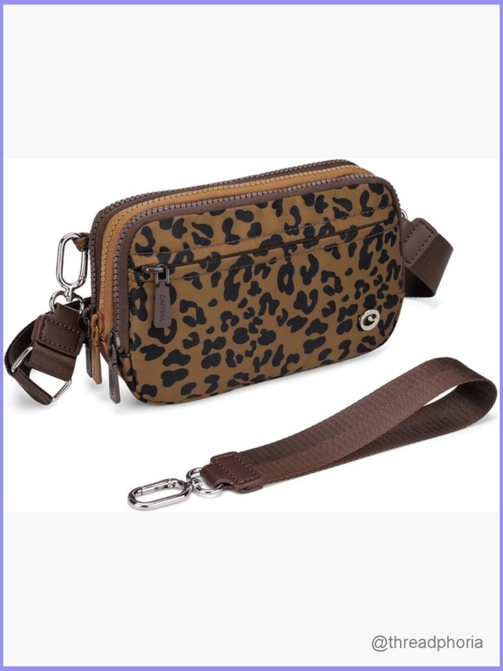 Nylon Crossbody Bag Wristlet Wallet Set Multi Way Carry Convertible Mini Chest